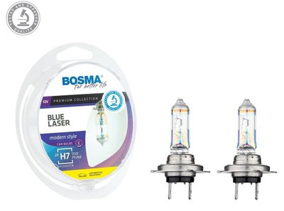 Bosma 3707 Лампа галогенна Bosma Blue Laser 12В H7 55Вт 61603618 фото