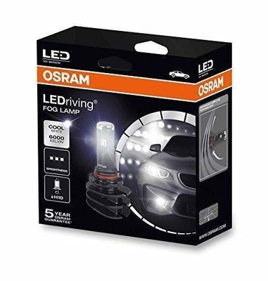 Osram 9645CW Лампи світлодіодні комплект Osram LEDriving FOG LAMP H10 12V 6000K (2 шт.) 54588445 фото