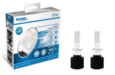 Bosma 6063 Лампи світлодіодні комплект BOSMA H1 12/24V 6000К (2 шт.) 61603578 фото