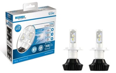 Bosma 6070 Лампи світлодіодні комплект BOSMA H4 12/24V 6000K (2 шт.) 61603580 фото