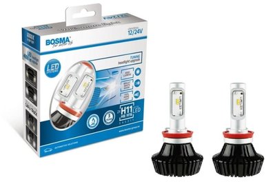Bosma 6452 Лампи світлодіодні комплект BOSMA H8/H11/H16 12/24V 6000K (2 шт.) 61603582 фото