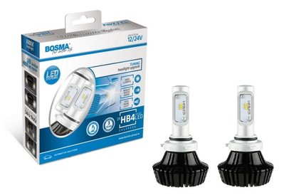 Bosma 6445 Лампи світлодіодні комплект BOSMA HB4 12/24V 6000K (2 шт.) 61603584 фото