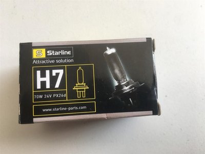 StarLine 99.99.928 Лампа галогенна H7 24V 70W 1476618 фото