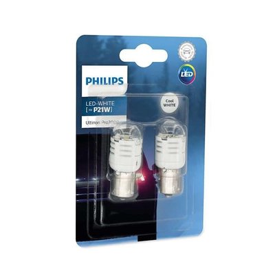 Philips 11498U30CWB2 Лампа світлодіодна Philips Ultinon Pro3000 P21W White 12V W1,75 (2 шт.) 64886326 фото
