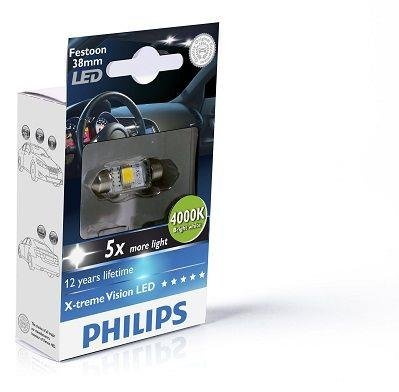Philips 128584000KX1 Лампа світлодіодна Philips X-tremeUltinon LED Festoon (C5W) 12В 1Вт 12635158 фото