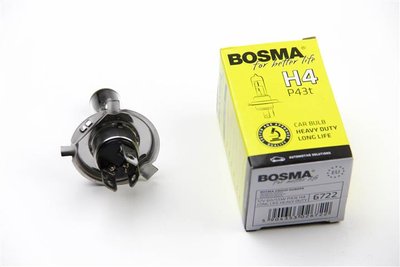 Bosma 6722 Лампа галогенна Bosma Heavy Duty Long Life 12В H4 60/55Вт 61603614 фото